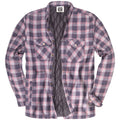 Men's Sherpa-Lined Flannel Button-Up Jacket P6051