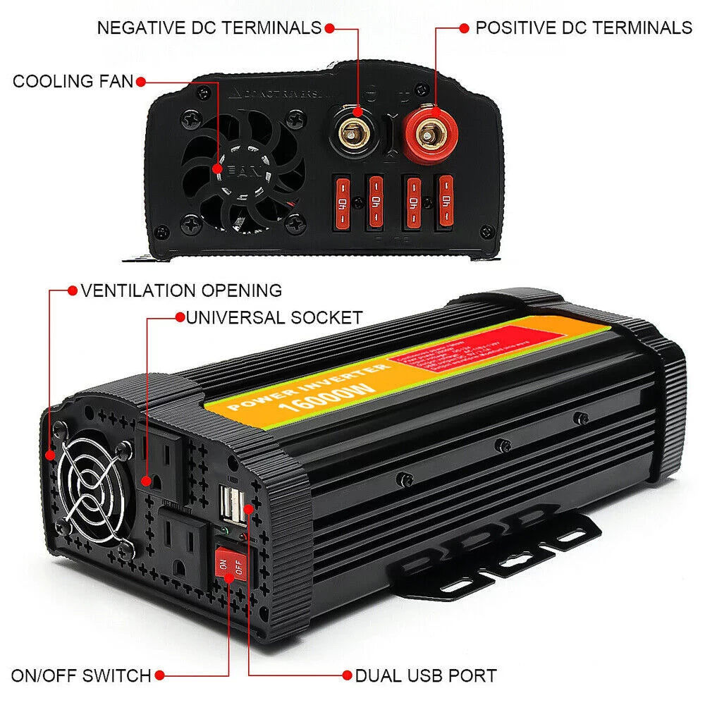 8000 Watts Pure Sine Wave Power Inverter Z870305