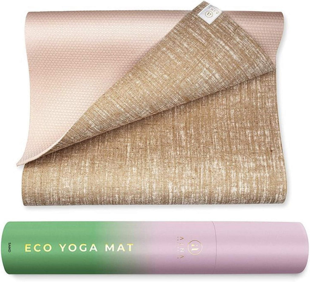 Organic Jute Yoga Mat with Carrying Strap, 72 Inch, 5mm, Pack of 2 G8005