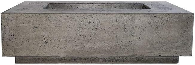 Pewter 56x38-Inch Concrete Gas Fire Pit N18358