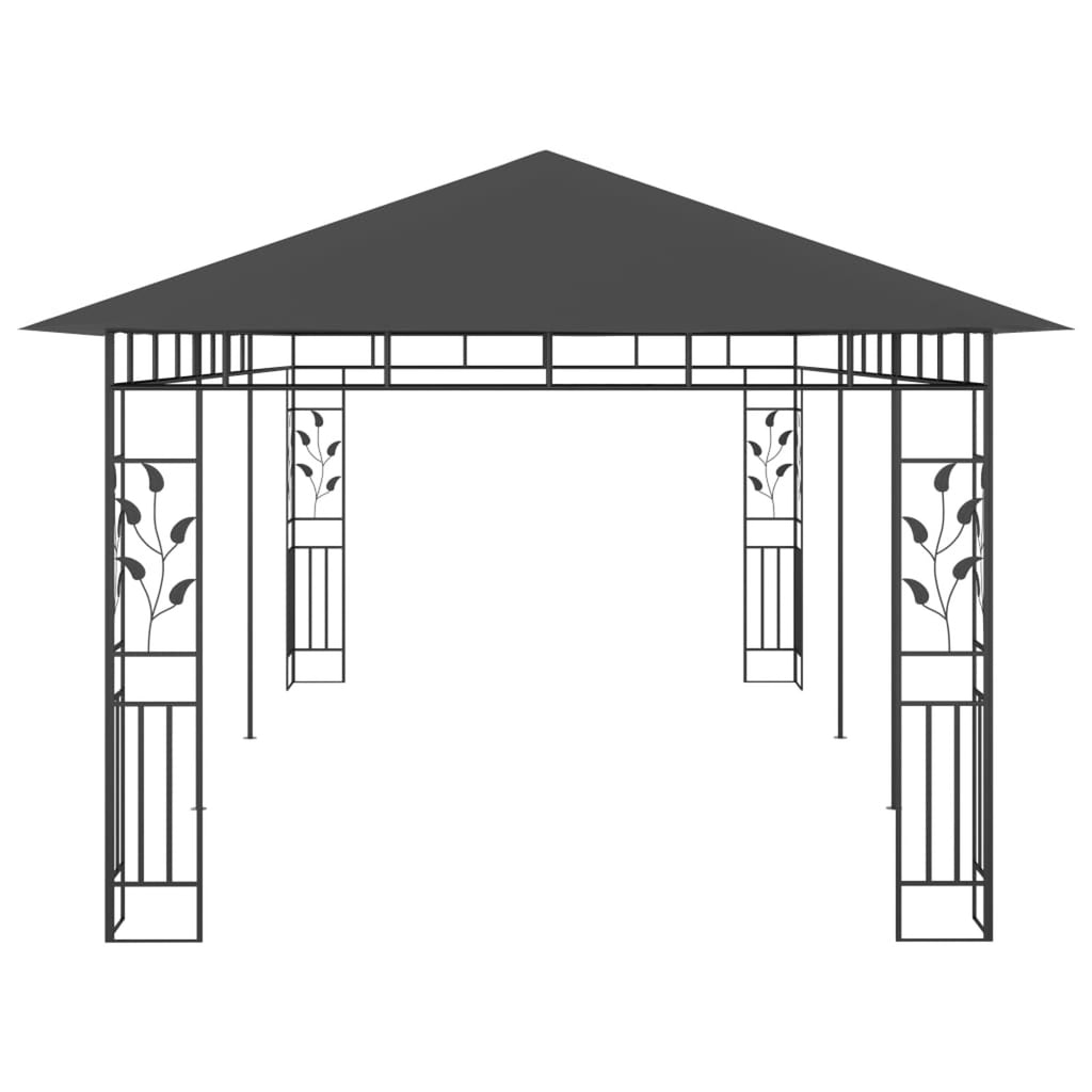 Anthracite Gazebo with Mosquito Net R723