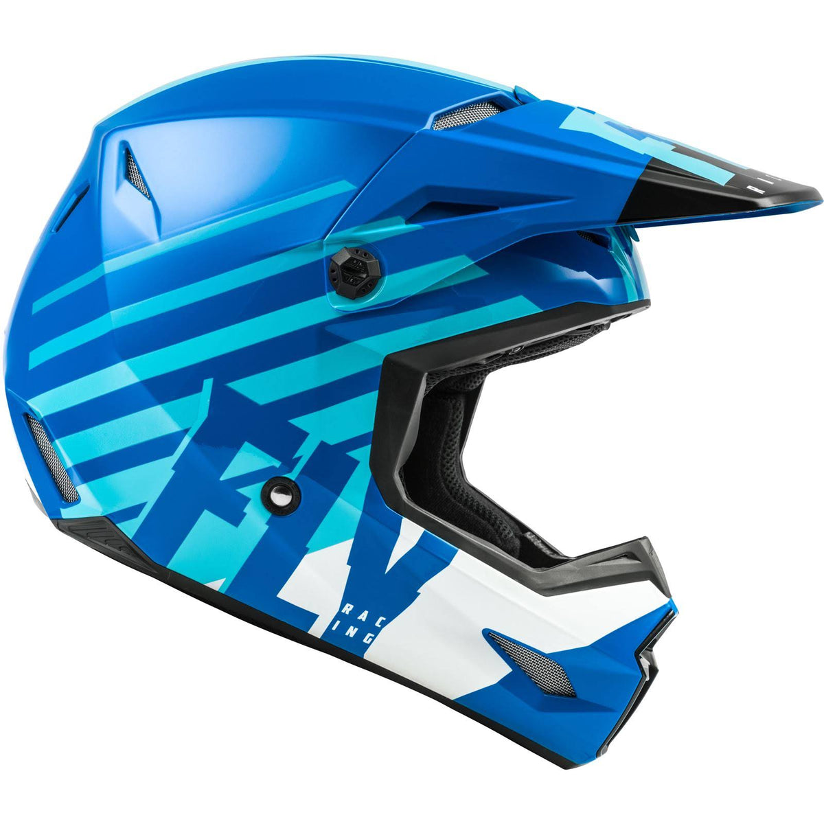 Blue/White Youth Large Helmet E121