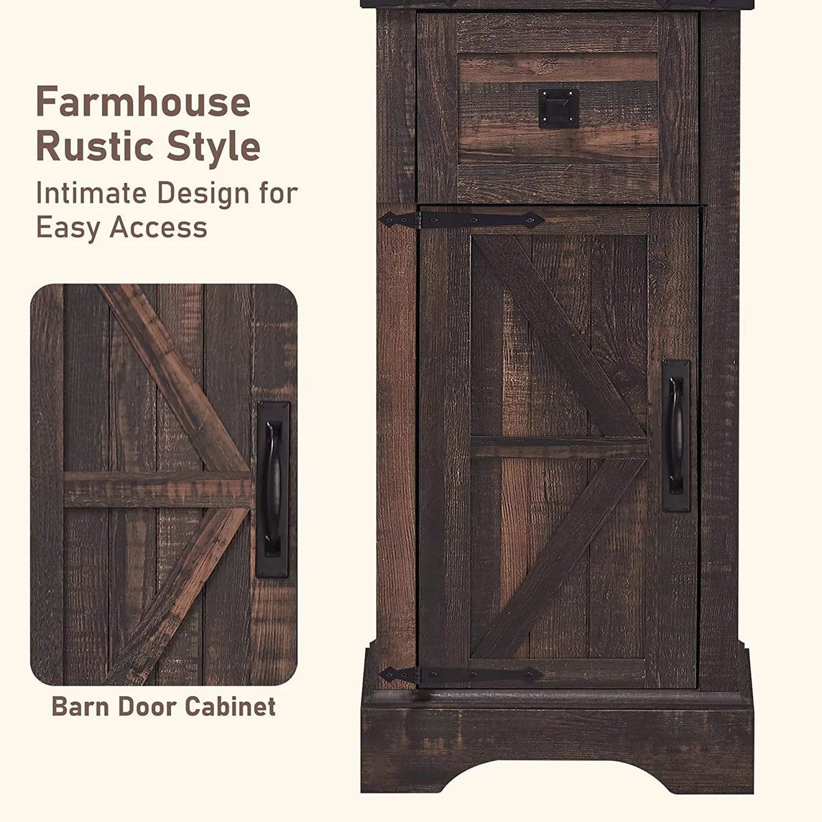 Bathroom Storage Cabinet with Door and Drawer X677749