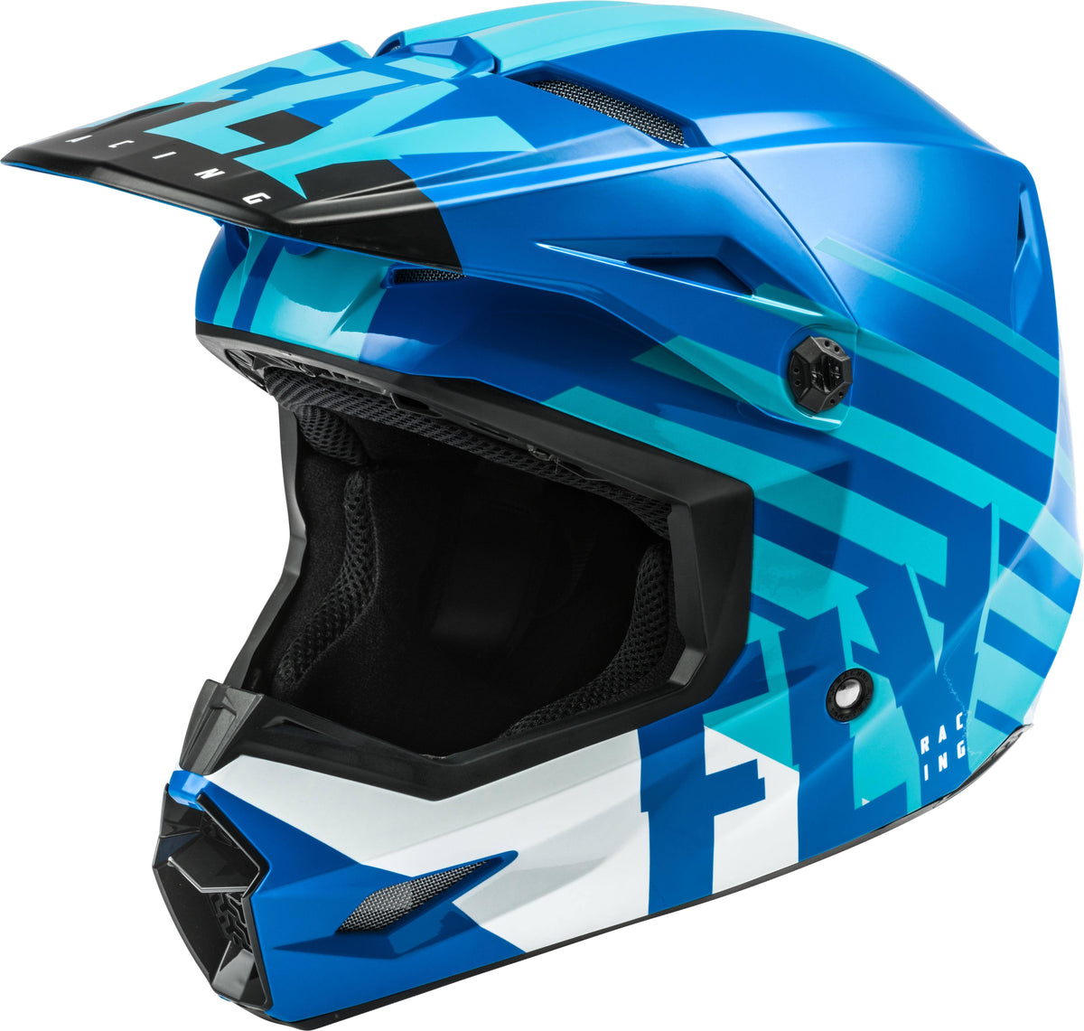 Blue/White Youth Large Helmet E121