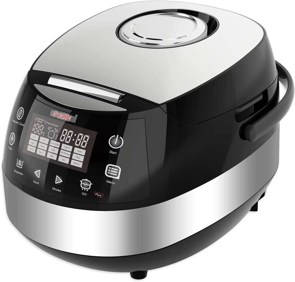 5.3Qt Digital Programmable 15-in-1 Electric Rice Cooker 11 Cups C9428