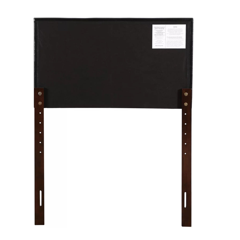 Black Twin Upholstered Tufted Panel Headboard P355361