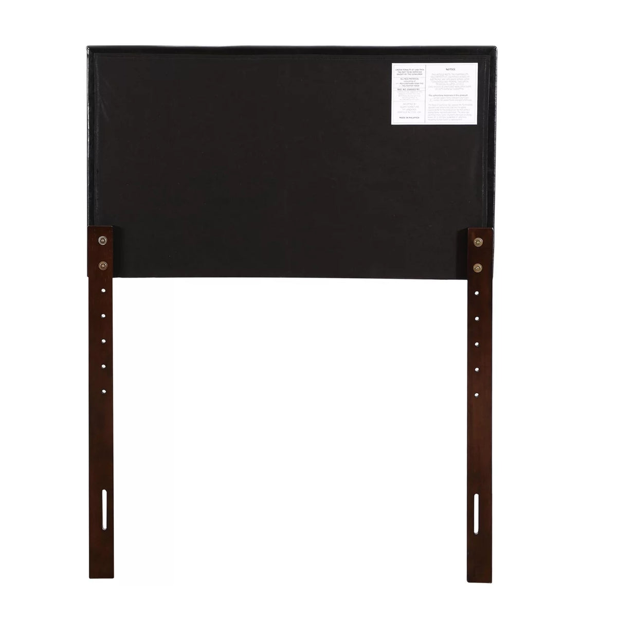 Black Twin Upholstered Tufted Panel Headboard P355361