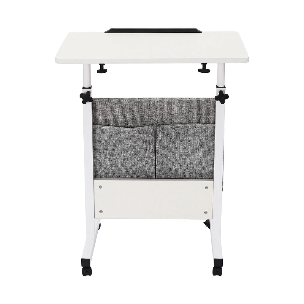 Adjustable Rolling Laptop Desk with Storage O8863