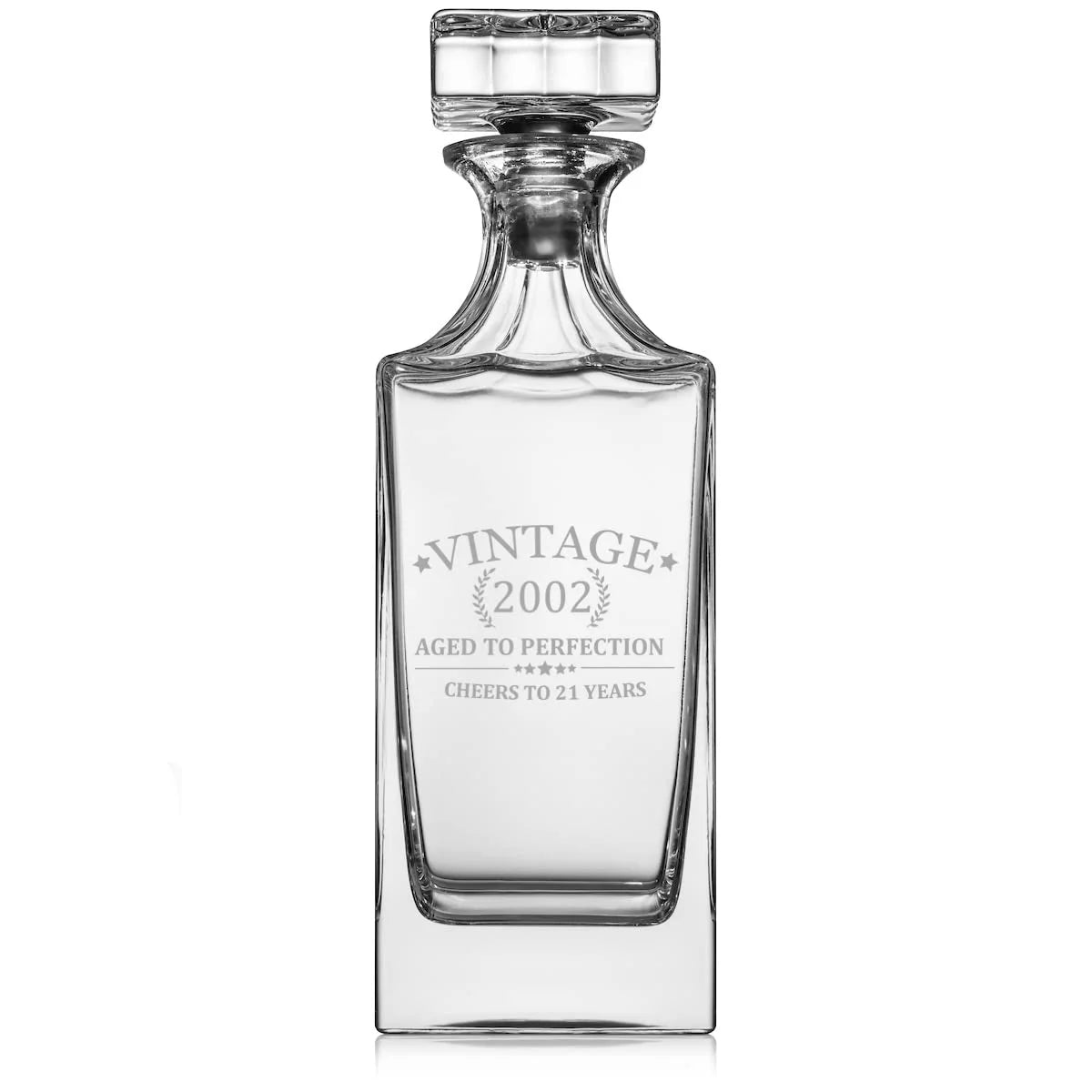 30 oz Glass Whiskey Decanter with Glass Stopper X69224