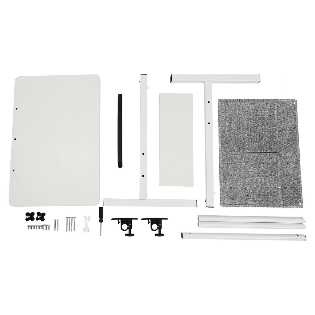 Adjustable Rolling Laptop Desk with Storage O8863