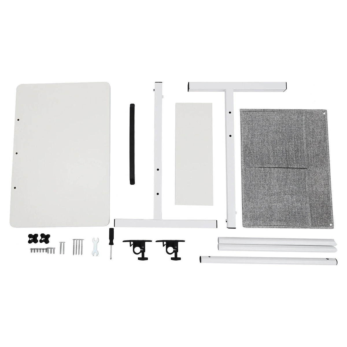 Adjustable Rolling Laptop Desk with Storage O8863