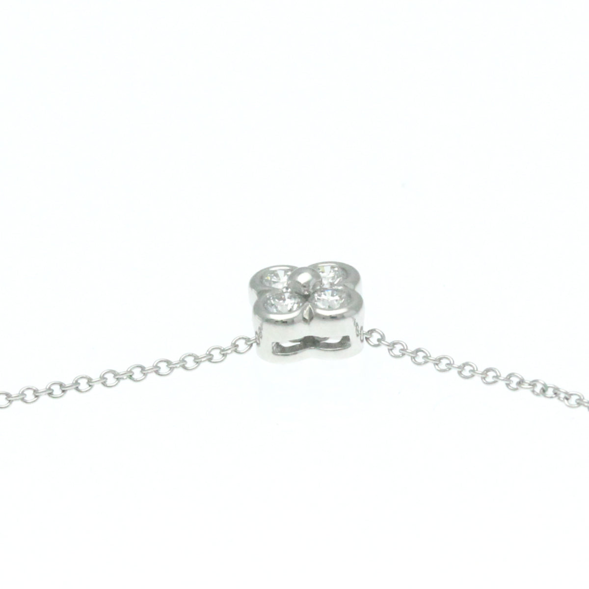 Platinum Diamond Bezel Set Necklace A580244