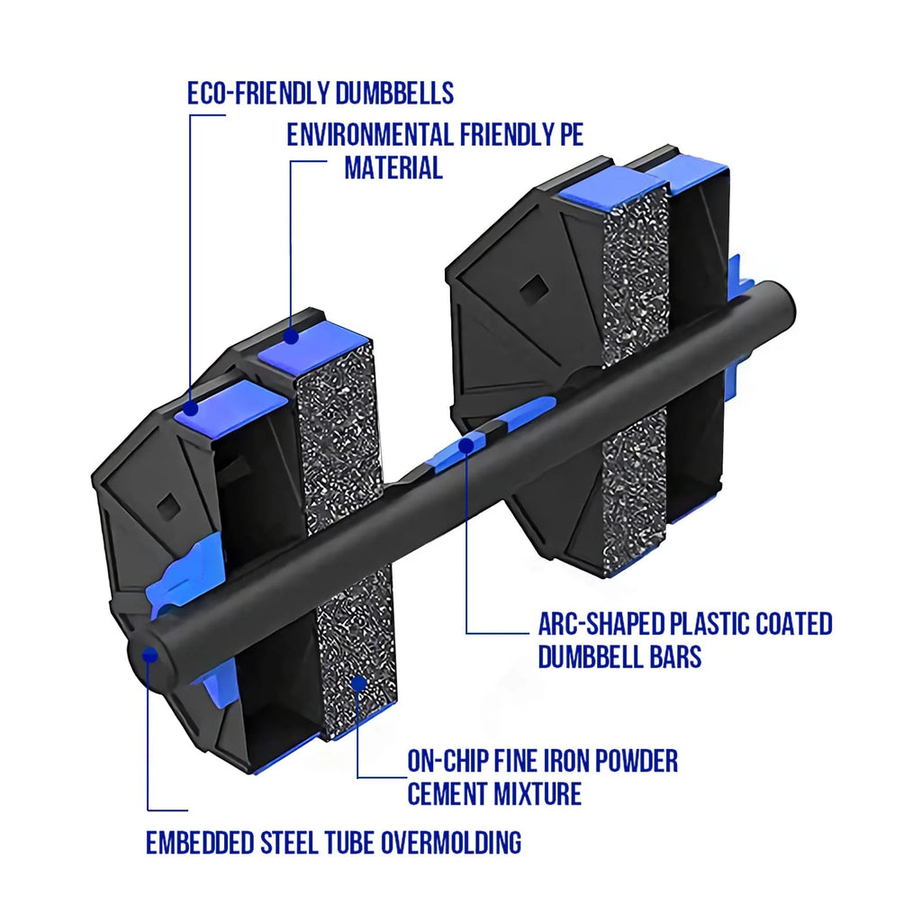 22lb Adjustable Dumbbell Set with Connector T722