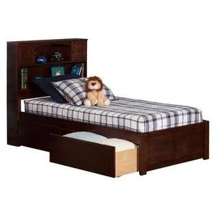 White Twin XL Foot Board with 2 Drawers M636