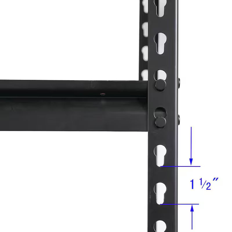 White 5-Tier Adjustable Steel Storage Rack Z66783