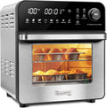 16 Quart 7-in-1 Stainless Steel Air Fryer Oven with Rotisserie and Racks C86152