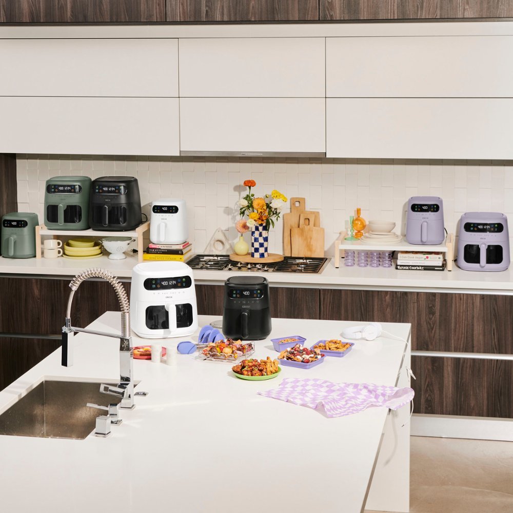 3-qt. Digital Air Fryer Kit with TurboCrisp - White T17615