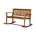 Acacia Wood Rocking Loveseat I111