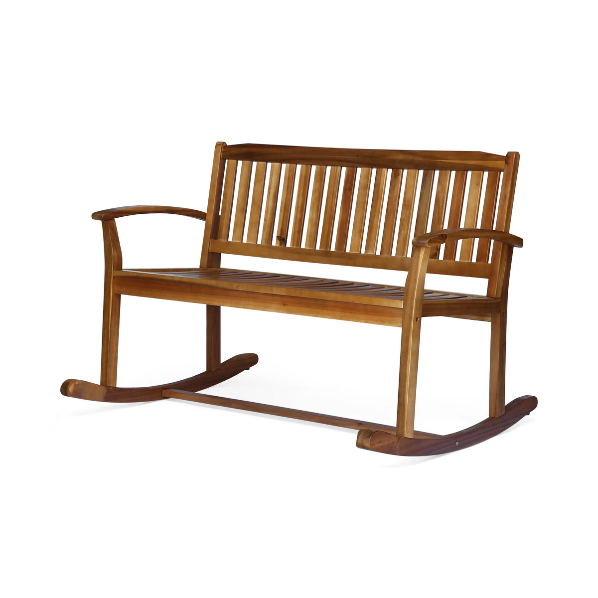 Acacia Wood Rocking Loveseat I111