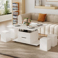 Black Lift-Top Coffee Table with Hidden Storage H789