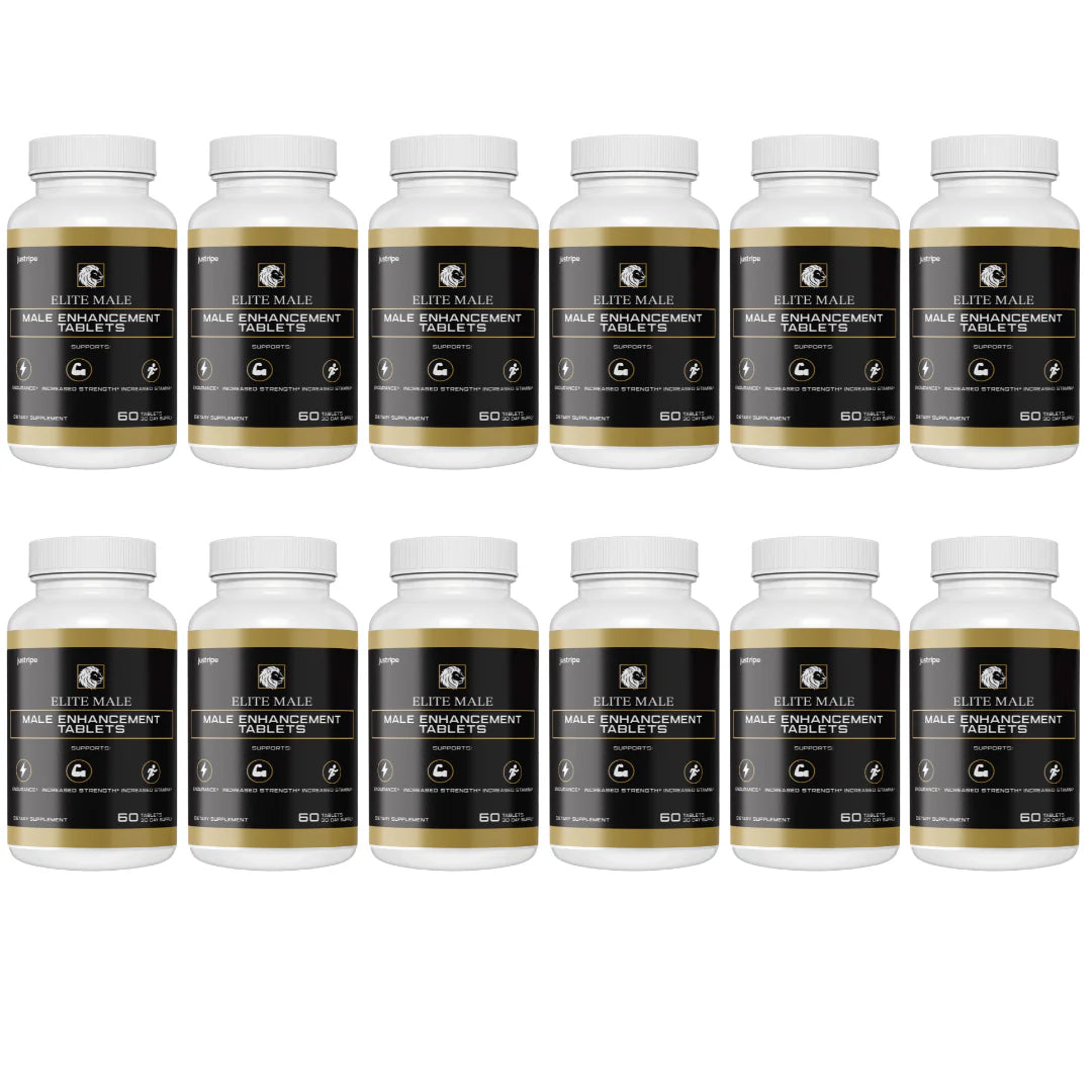 Male Enhancement Tablets, Endurance Support Supplement - 12 Bottles D519