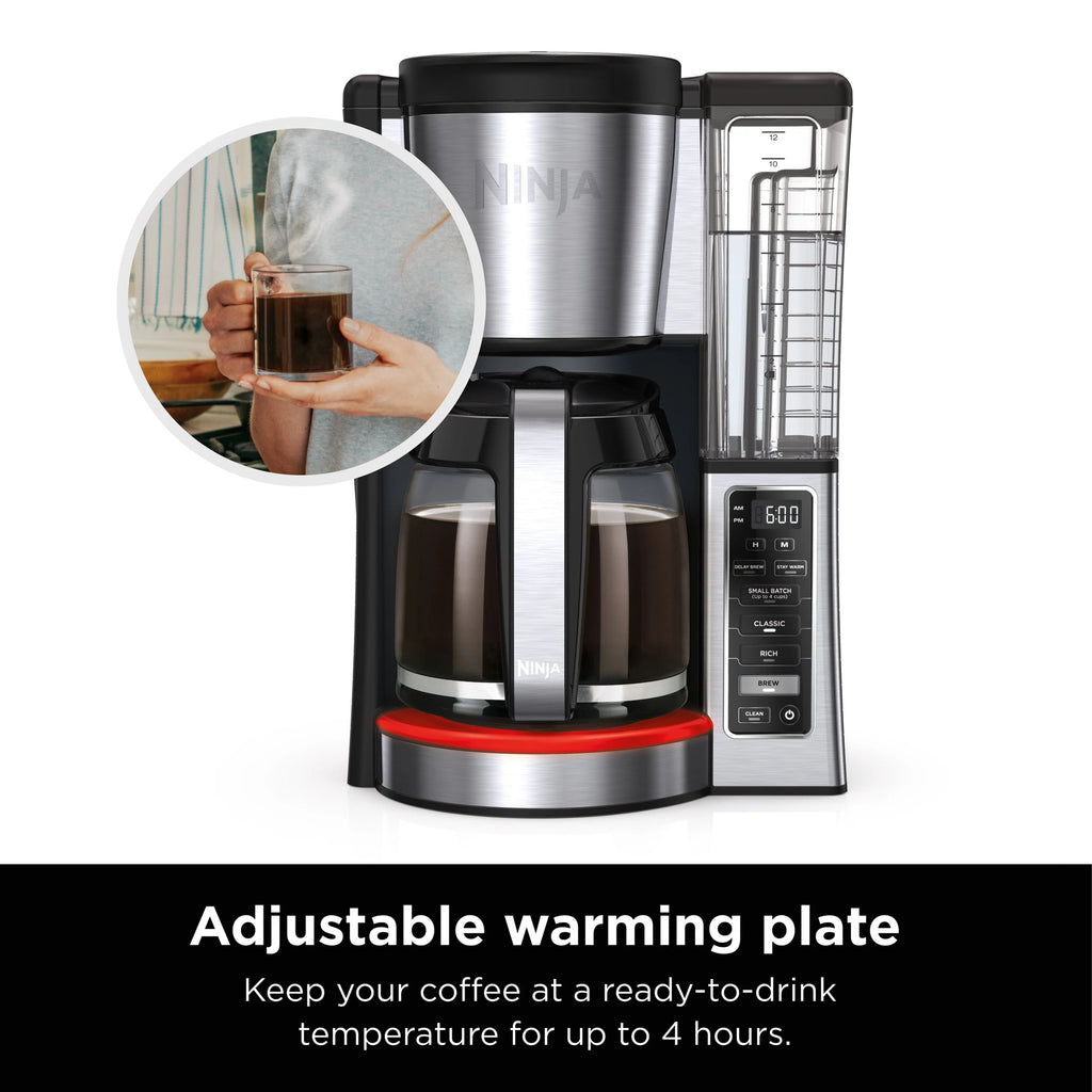 12-Cup Programmable Coffee Maker with Glass Carafe F637631