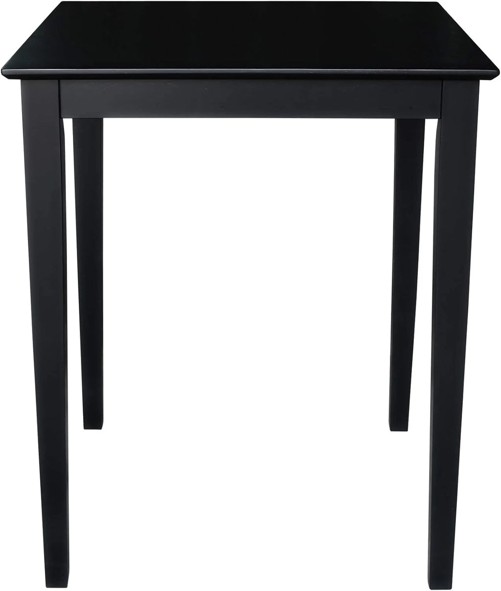Black Solid Wood Dining Table I2269