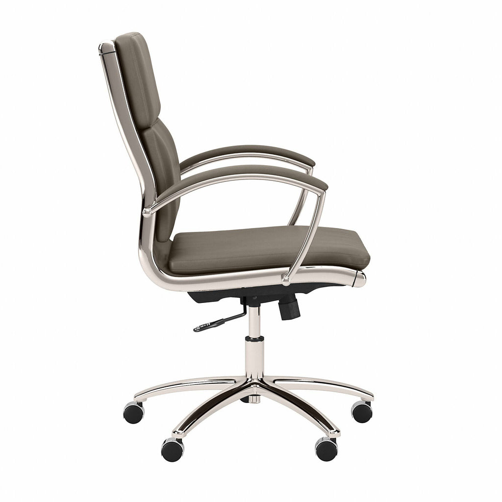 Washed Gray Leather Executive Office Chair V632502