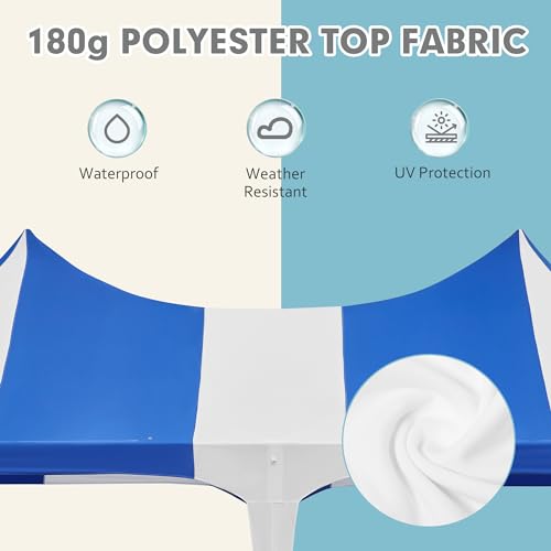 White 26x19ft Heavy Duty Canopy Tent with 8 Removable Sidewalls L712