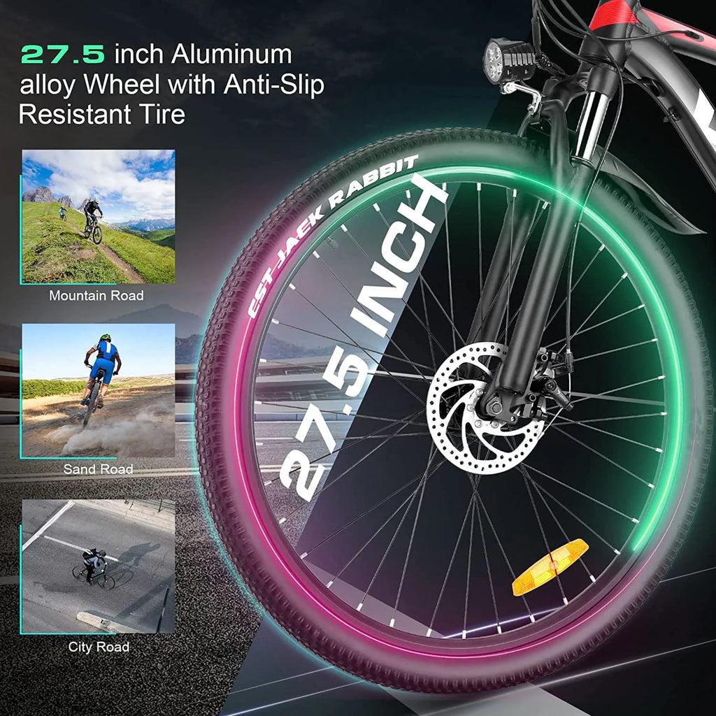 27.5 500W 21 Speed Electric Mountain Bike D6503