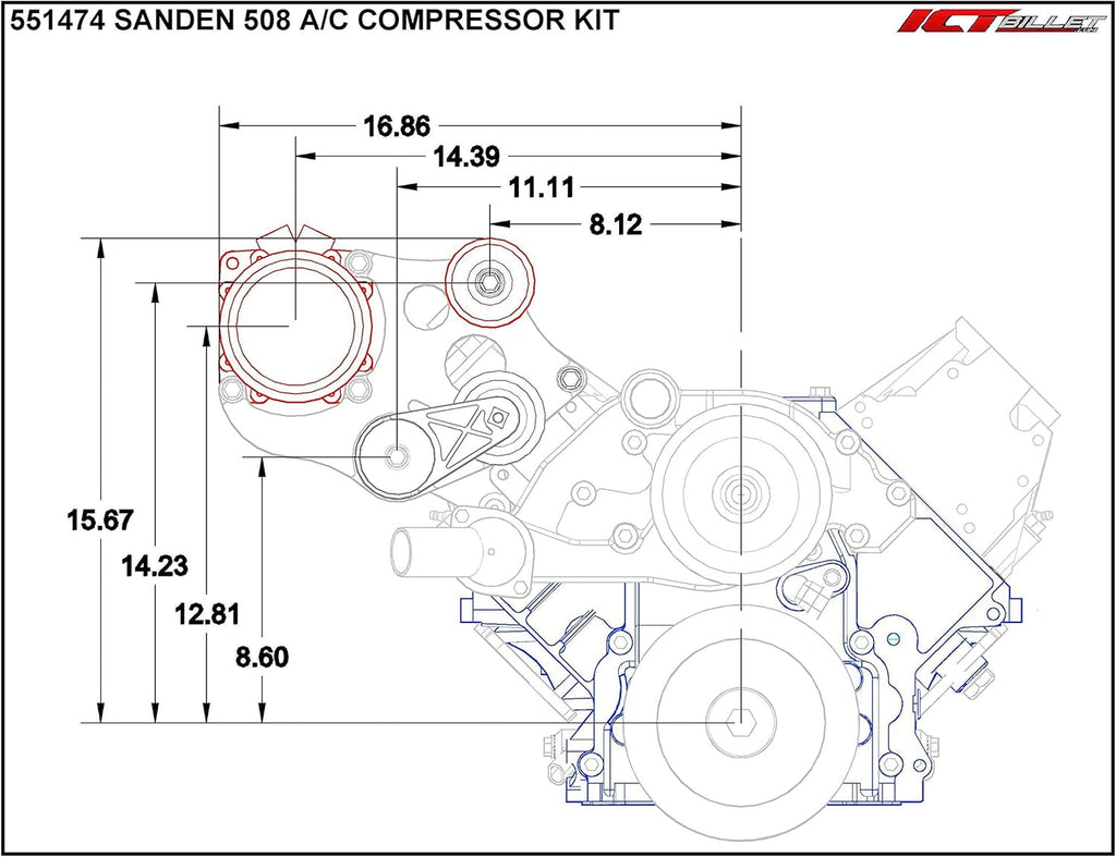 Heavy Duty A/C Compressor Bracket Kit N6748