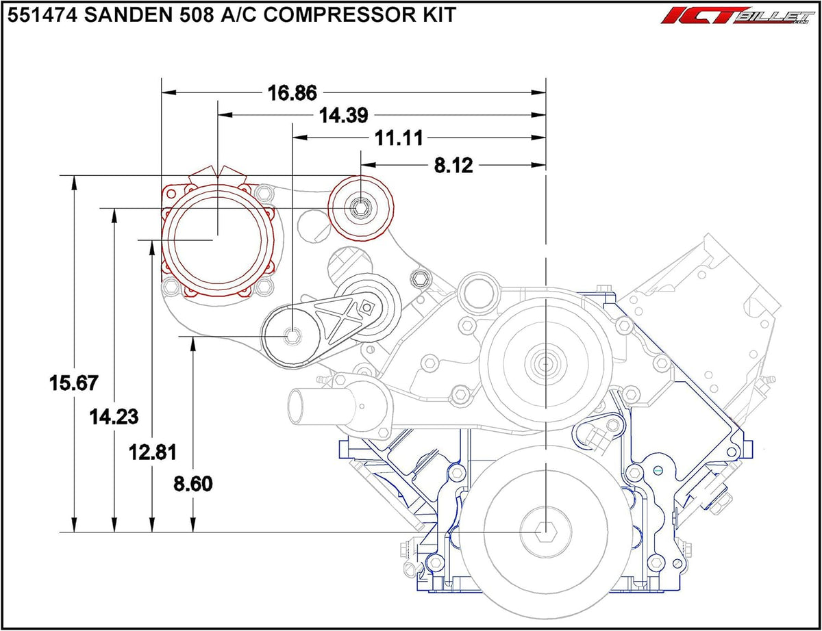 Heavy Duty A/C Compressor Bracket Kit N6748