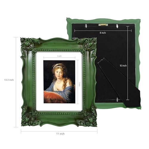 11x14 Picture Frame Matted to 8x10 Black O476