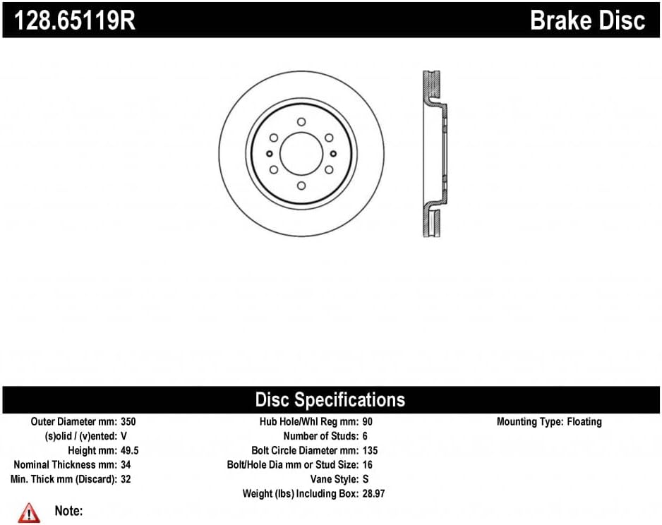 Sport Drilled Front Brake Rotor D77181