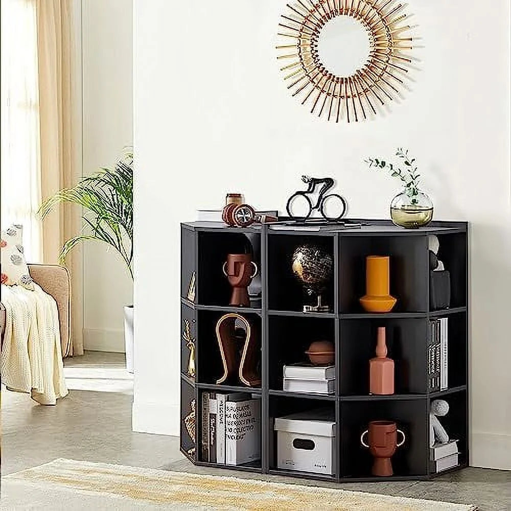 Wooden Corner Cabinet with USB and Outlets V70424