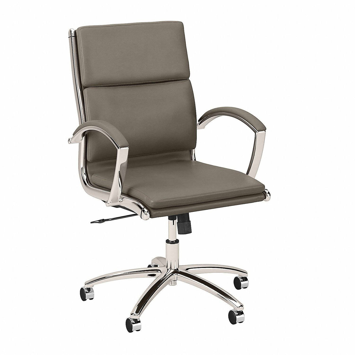 Washed Gray Leather Executive Office Chair V632502