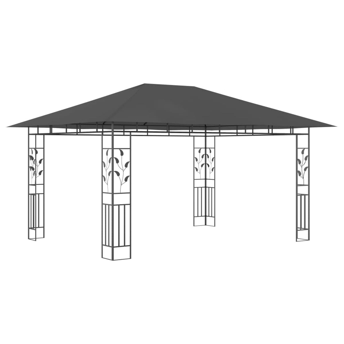 Canopy Patio Net 13.1'x9.8'x9' Mosquito Net with Sun Canopy Party Tent L31668