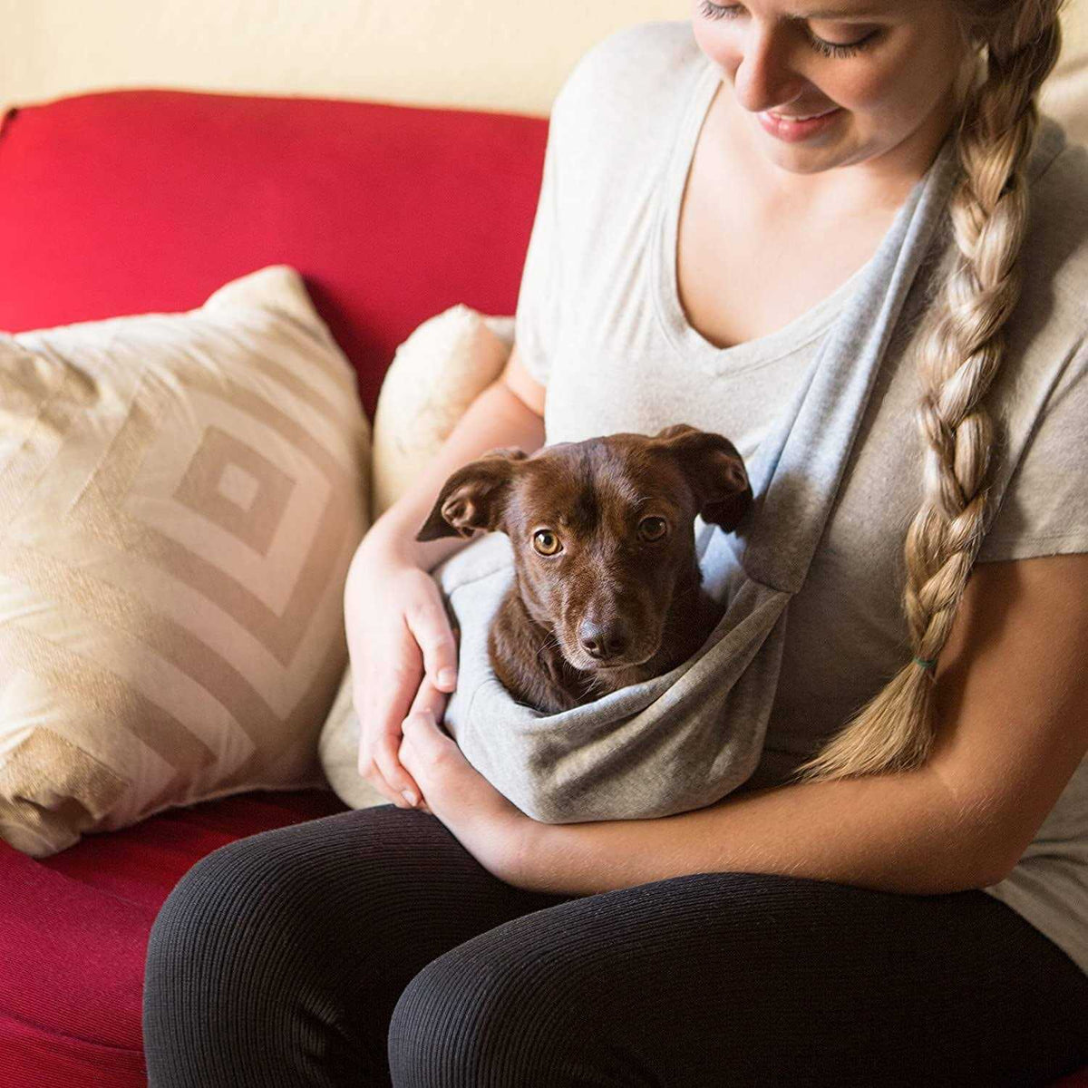 Hands Free Reversible Pet Sling Carrier J306275