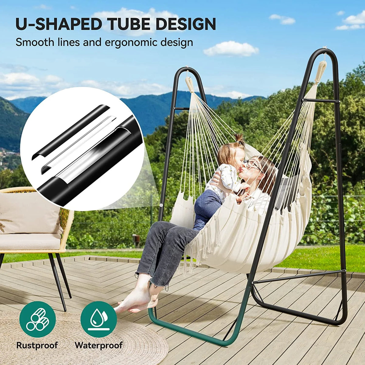 Hammock Chair with Stand Heavy Duty 330Lbs S665