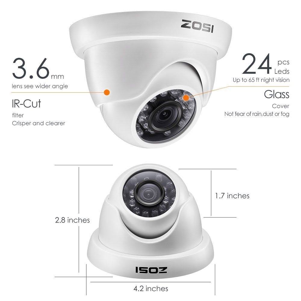 8-Channel HD-TVI 720p Security Camera System with DVR Z168