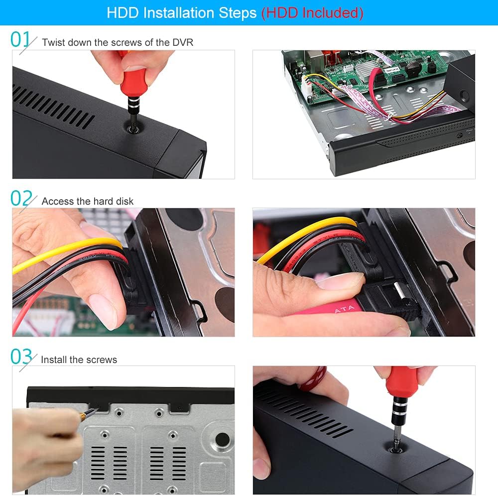 5-in-1 Hybrid DVR&NVR CCTV Video Recorder with 1TB HDD G770