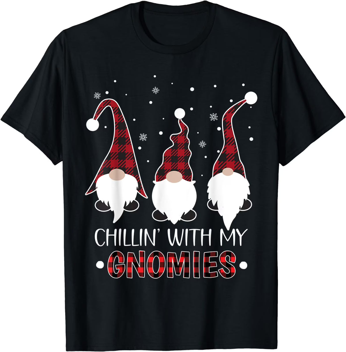 Buffalo Plaid Gnome Christmas Pajama T-Shirt S572316
