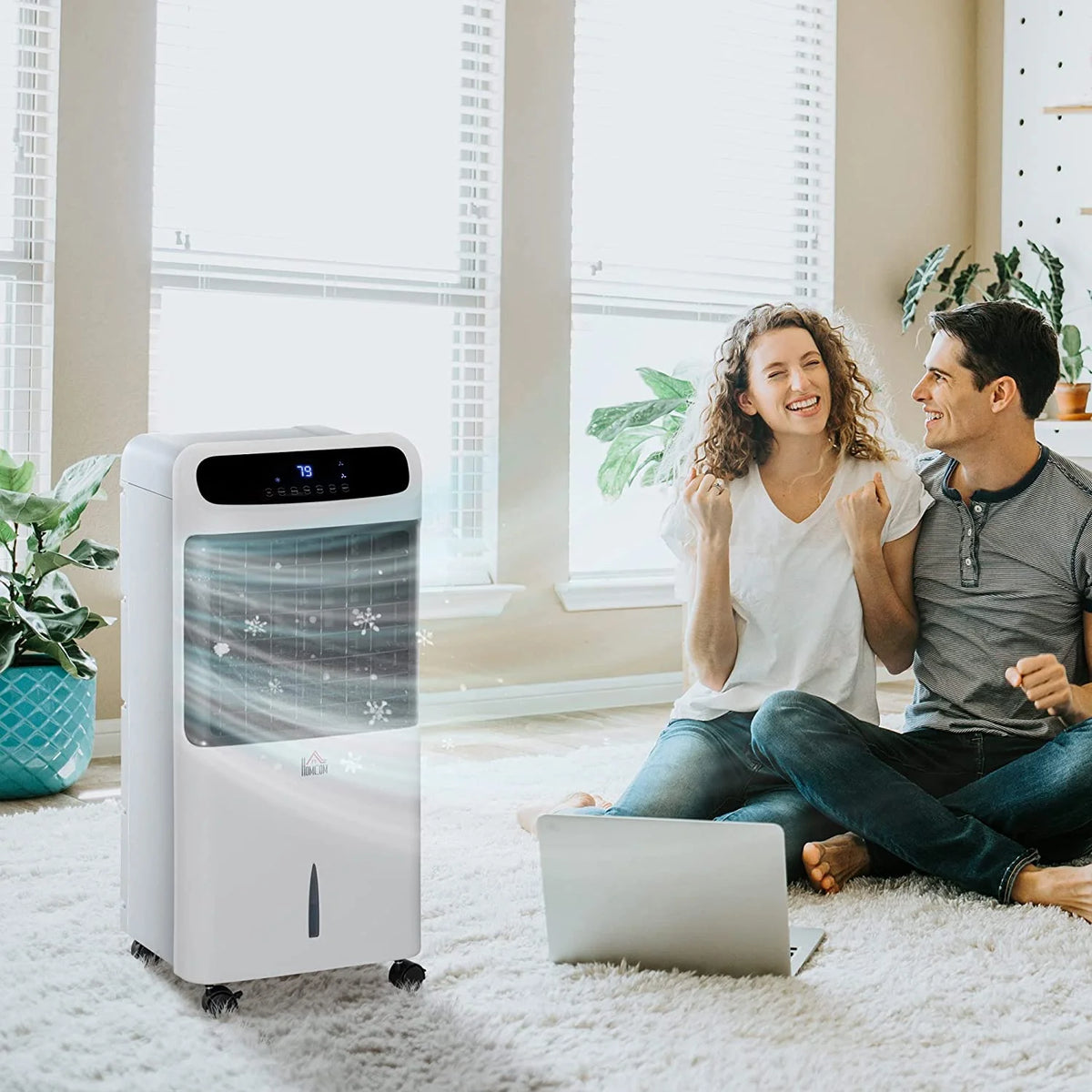 3-In-1 Evaporative Air Cooler Humidifier with Timer P9638