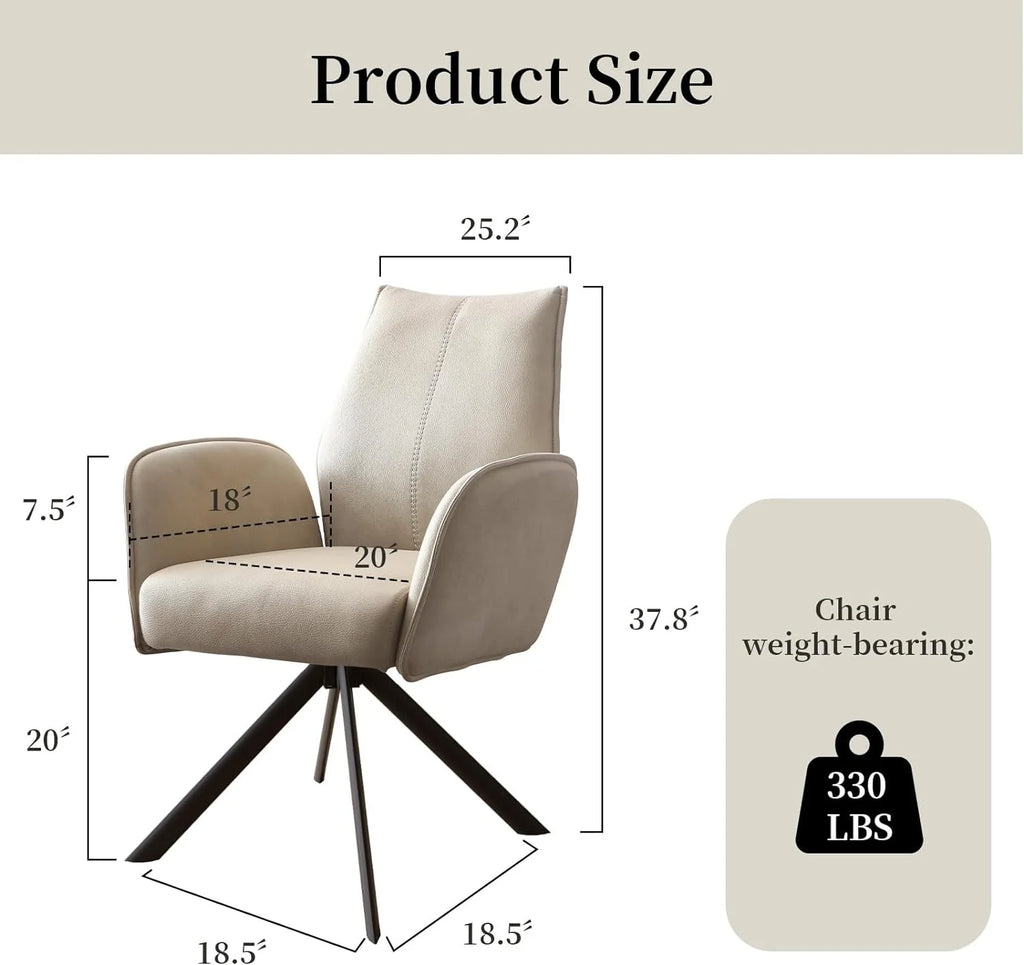 Modern Desk Chair no Wheel Ergonomic Office Chair Swivel Arm Chairs with Metal Legs E4739