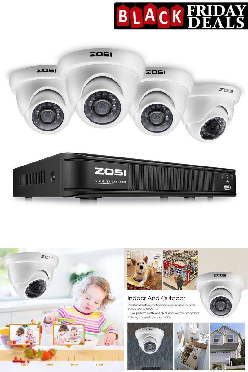 8-Channel HD-TVI 720p Security Camera System with DVR Z168