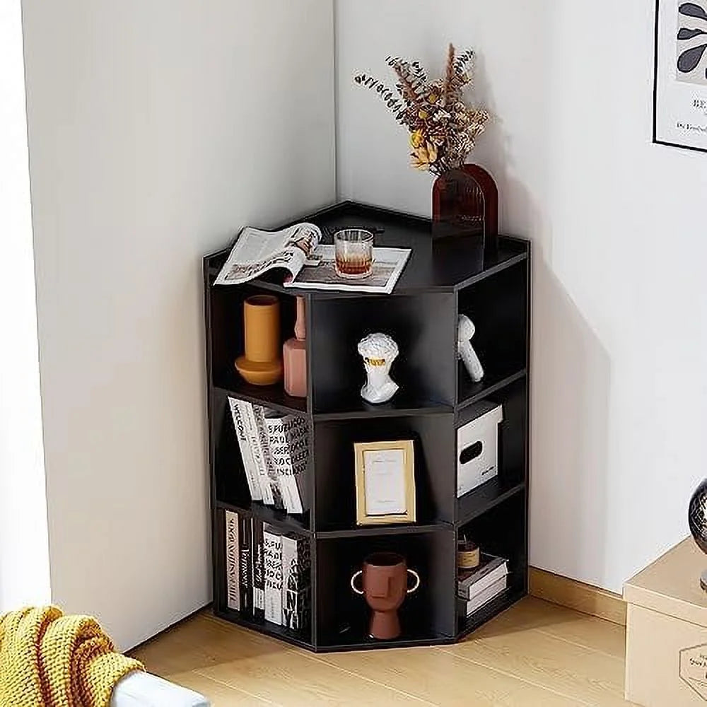 Wooden Corner Cabinet with USB and Outlets V70424