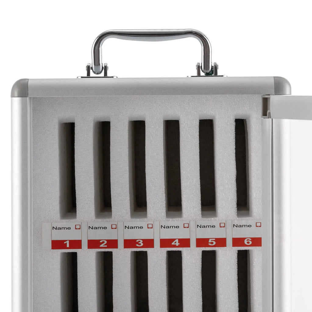 12 Slot Aluminum Alloy Cell Phones Storage Cabinet with Lock I477