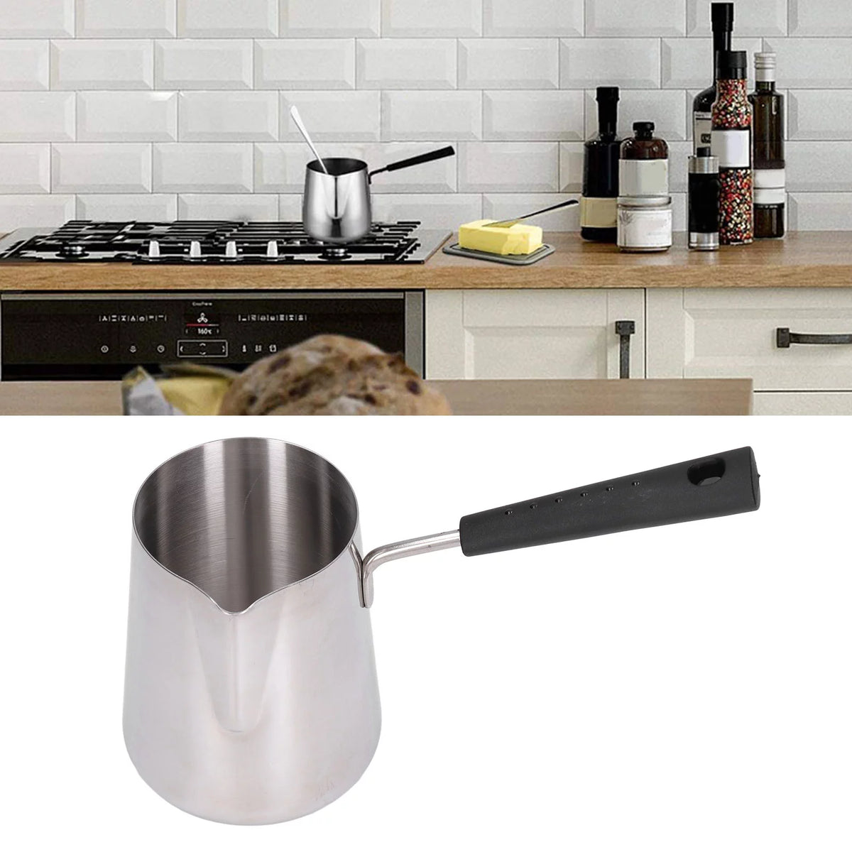 600ml Stainless Steel Turkish Coffee Pot V38806