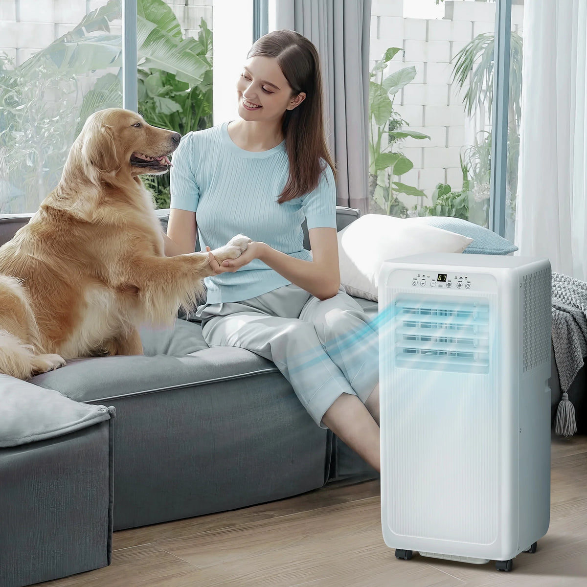 5000BTU Portable Air Conditioner 3 in 1 with 24-Hour Timer H88999