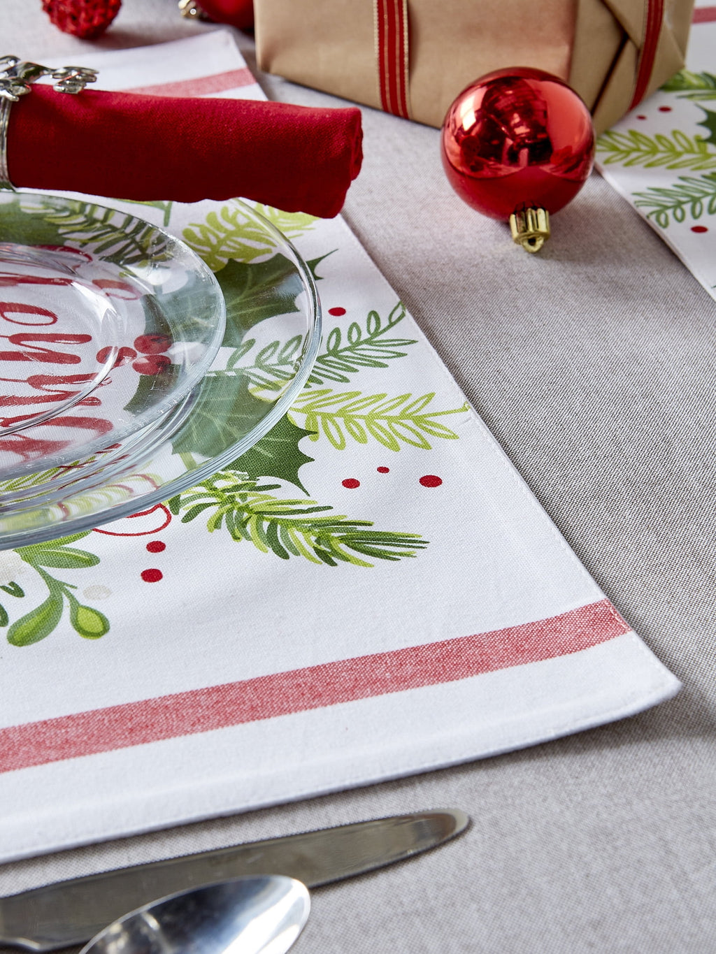 Set of 6 Printed Cotton Placemats I62402